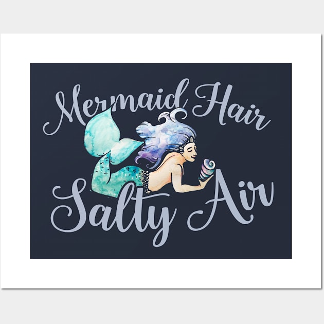 Mermaid Hair Salty Air Wall Art by bubbsnugg